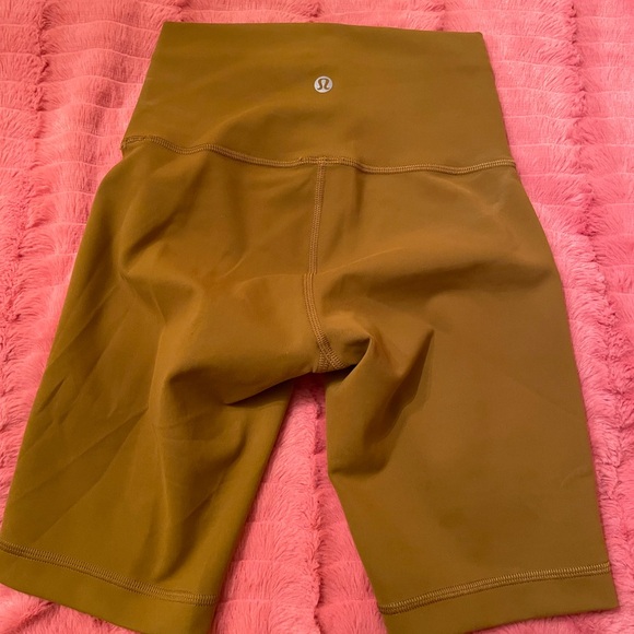 Lululemon Mustard Yellow Bike Shorts - Picture 2 of 7